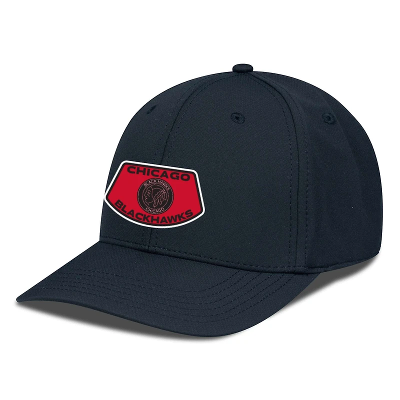 Men's Levelwear Black Chicago Blackhawks Rise Skylight Flex Hat