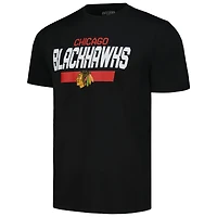 Men's Levelwear Connor Bedard Black Chicago Blackhawks Anthem Name & Number Player T-Shirt