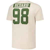 Men's Levelwear Connor Bedard Khaki Chicago Blackhawks 2024 NHL Military Appreciation Richmond Delta Player Name & Number T-Shirt