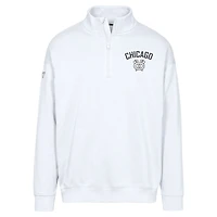 Sweat-shirt à glissière quart de tour Murray City Capsule Chicago Blackhawks pour homme Levelwear blanc