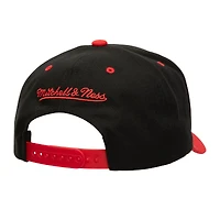 Casquette réglable noire Mitchell & Ness Chicago Blackhawks All In 2.0 Pro Crown pour hommes