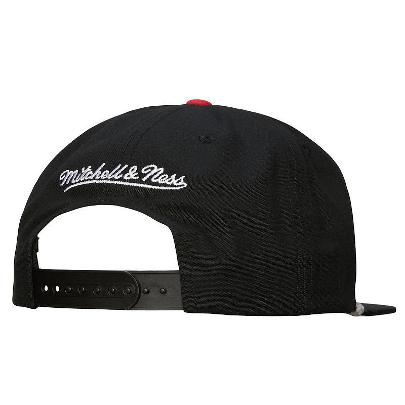 Casquette snapback Mitchell & Ness noire Chicago Blackhawks Ascend Deadstock pour homme