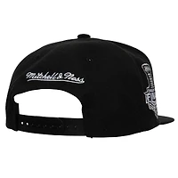 Casquette Snapback noire Mitchell & Ness Chicago Blackhawks Core Top Spot pour hommes