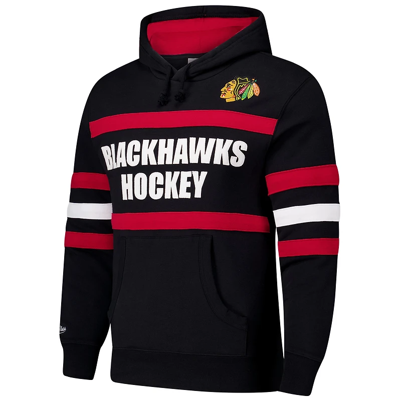 Sweat à capuche noir Mitchell & Ness pour homme avec slogan de l'entraîneur-chef des Chicago Blackhawks