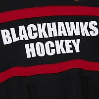 Sweat à capuche noir Mitchell & Ness pour homme avec slogan de l'entraîneur-chef des Chicago Blackhawks