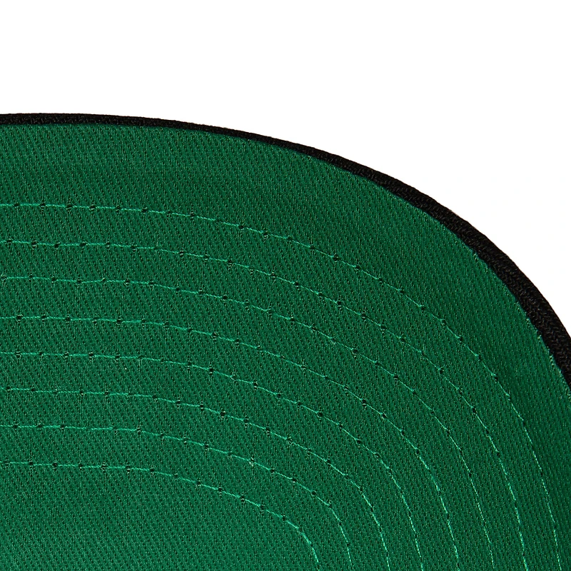 Casquette réglable noire Mitchell & Ness des Blackhawks de Chicago Team Ground Pro pour hommes