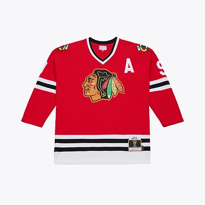 Maillot Mitchell & Ness Bobby Hull rouge des Blackhawks de Chicago 1966 pour homme