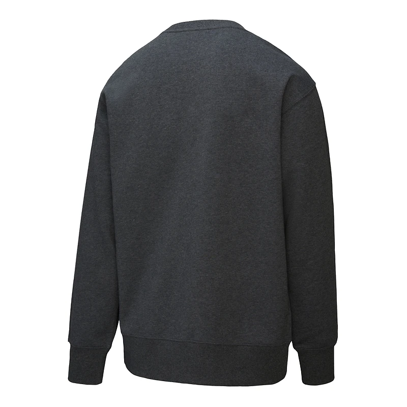 Sweat-shirt en molleton Mitchell & Ness Heather Charcoal pour homme, victoire séries éliminatoires des Blackhawks de Chicago