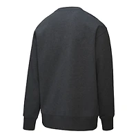 Sweat-shirt en molleton Mitchell & Ness Heather Charcoal pour homme, victoire séries éliminatoires des Blackhawks de Chicago