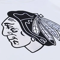 Men's Mitchell & Ness  White Chicago Blackhawks Arctic Fleece Hoodie