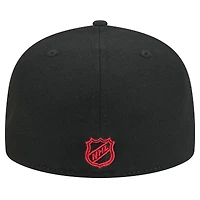 Casquette ajustée Core 59FIFTY Chicago Blackhawks pour homme New Era noire