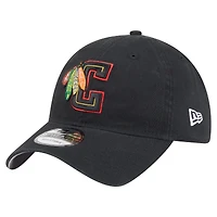 Men's New Era Black Chicago Blackhawks Deceptor 9TWENTY Adjustable Hat