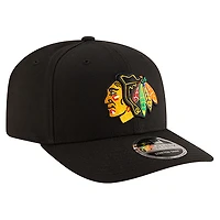 Casquette ajustable New Era Blackhawks de Chicago, collection basique 9SEVENTY, pour homme