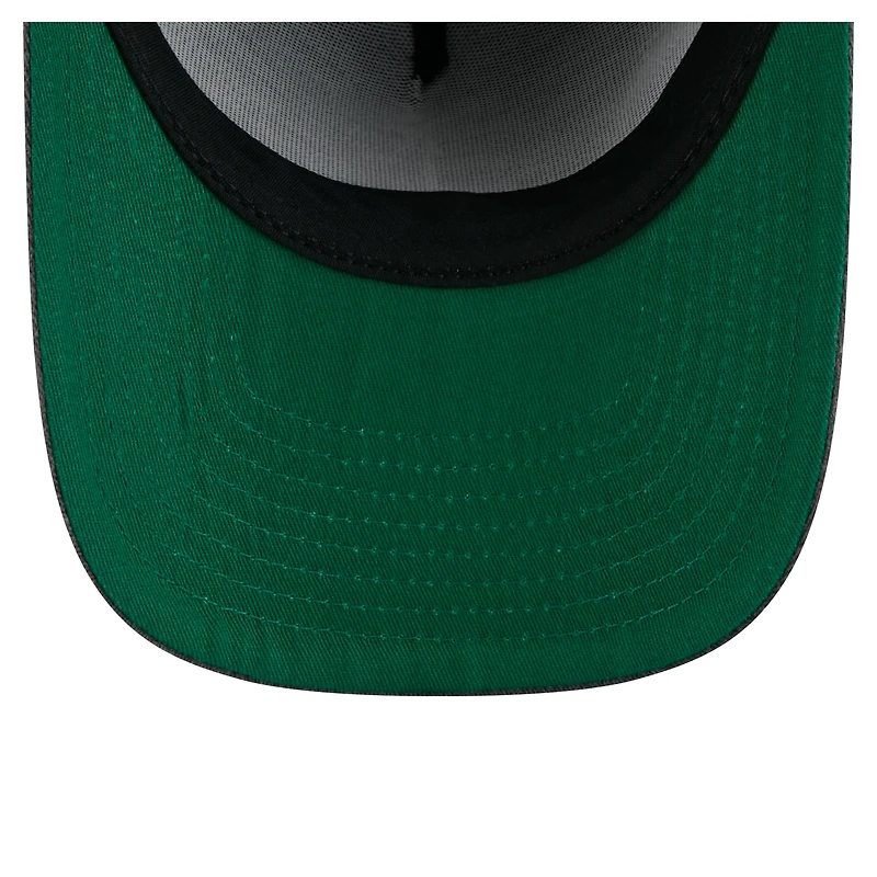 Casquette pré-courbée 9FIFTY à visière rabattable New Era Chicago Blackhawks pour homme, couleur anthracite