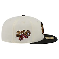 Men's New Era  Cream Chicago Blackhawks 250th Anniversary of the United States Two-Tone 59FIFTY Fitted Hat