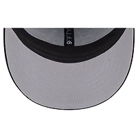 Casquette snapback 9FIFTY basse en laine New Era pour homme, gris/noir, avec pin des Blackhawks de Chicago