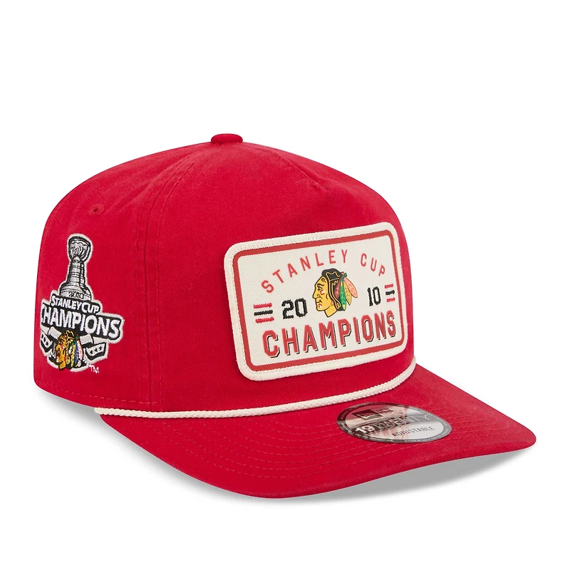 Men's New Era  Red Chicago Blackhawks 2010 Stanley Cup Champions 19TWENTY Adjustable Hat
