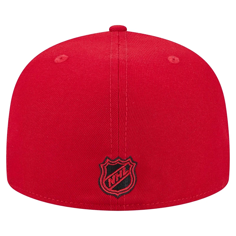 Casquette ajustée Core 59FIFTY Chicago Blackhawks rouge New Era pour homme