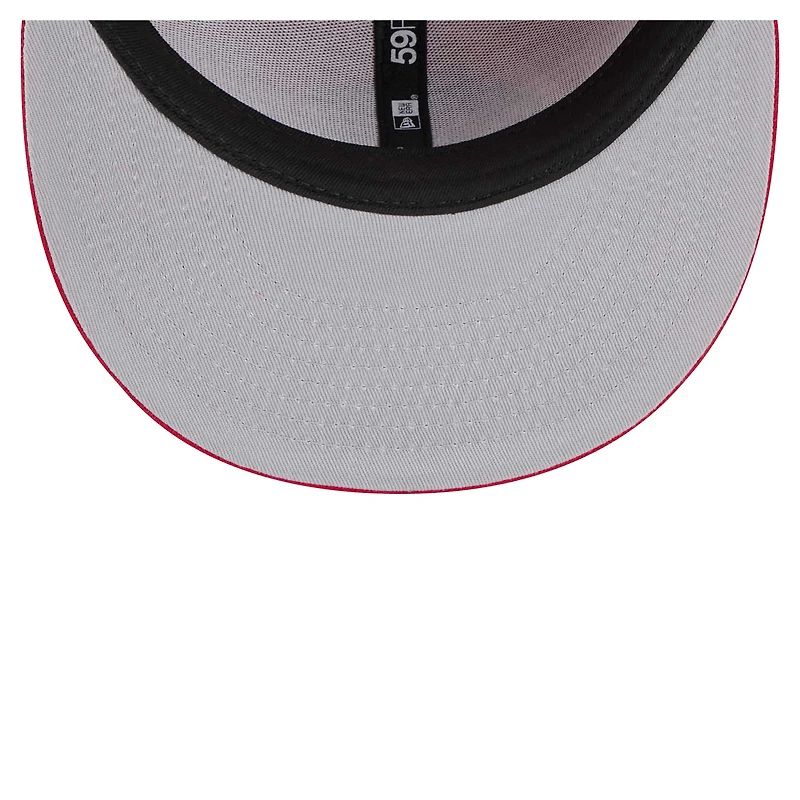 Casquette ajustée Core 59FIFTY Chicago Blackhawks rouge New Era pour homme