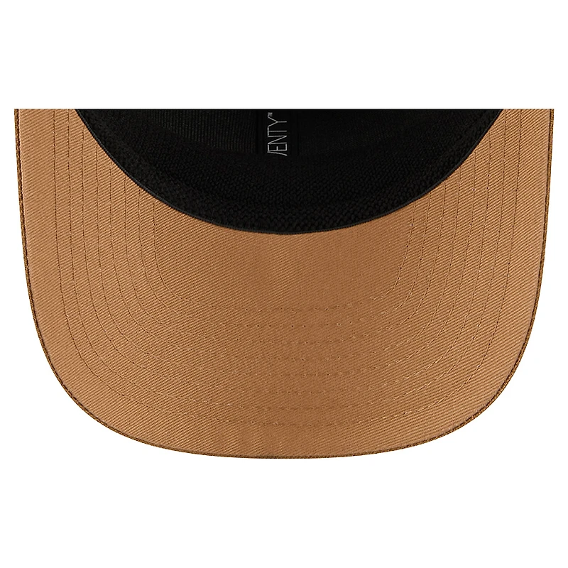 Men's New Era Tan/Light Brown Chicago Blackhawks Two-Tone Trucker 9SEVENTY Stretch Snap Adjustable Hat