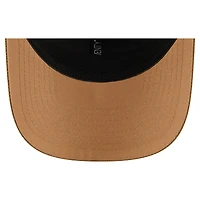 Men's New Era Tan/Light Brown Chicago Blackhawks Two-Tone Trucker 9SEVENTY Stretch Snap Adjustable Hat