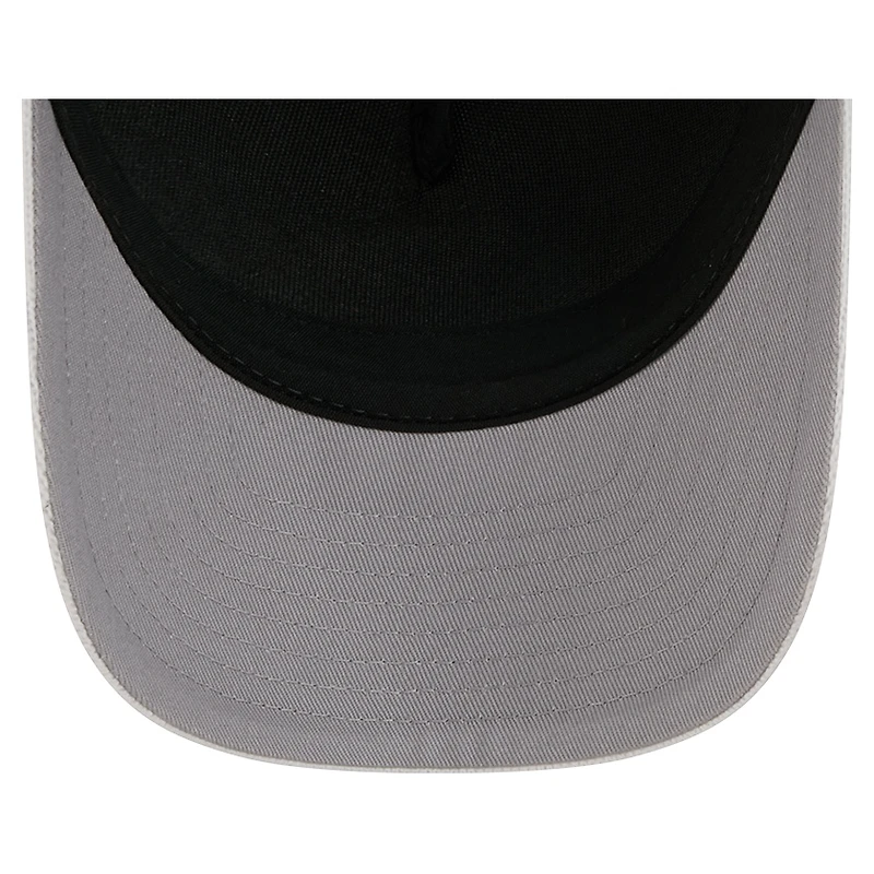 Men's New Era White/Red Chicago Blackhawks Hockey Sock 9FORTY A-Frame M-Crown Adjustable Trucker Hat