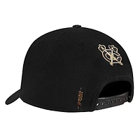 Casquette ajustable à pincement sur le devant avec logo métallique des Blackhawks de Chicago Pro Standard pour homme