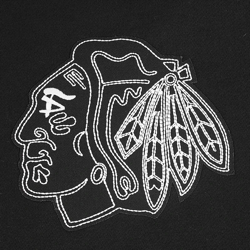Men's Pro Standard  Black Chicago Blackhawks Paint the City Pullover Hoodie