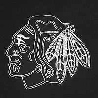Men's Pro Standard  Black Chicago Blackhawks Paint the City Pullover Hoodie