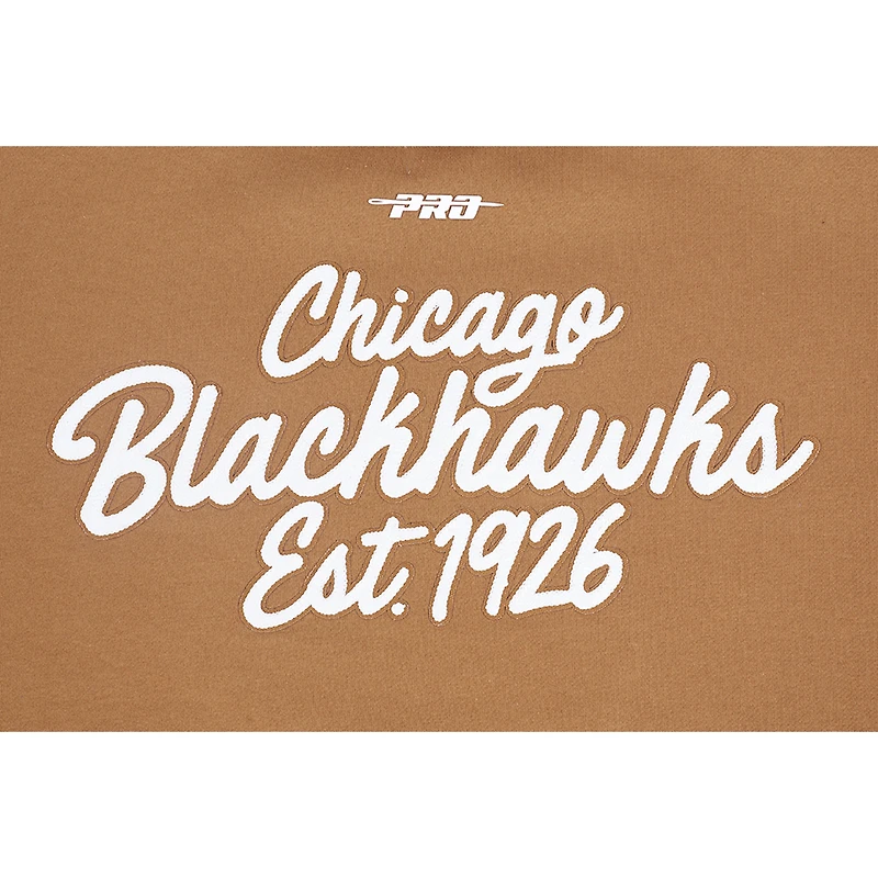 Sweat-shirt à enfiler Pro Standard Brown Chicago Blackhawks Paint the City pour homme