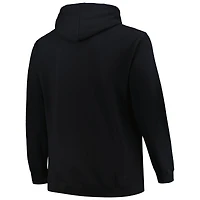 Sweat à capuche noir pour hommes des Blackhawks de Chicago Big & Tall Arch Over Logo