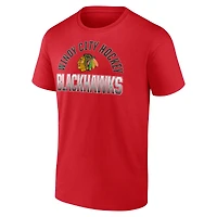 Men's  Red Chicago Blackhawks Open Net T-Shirt