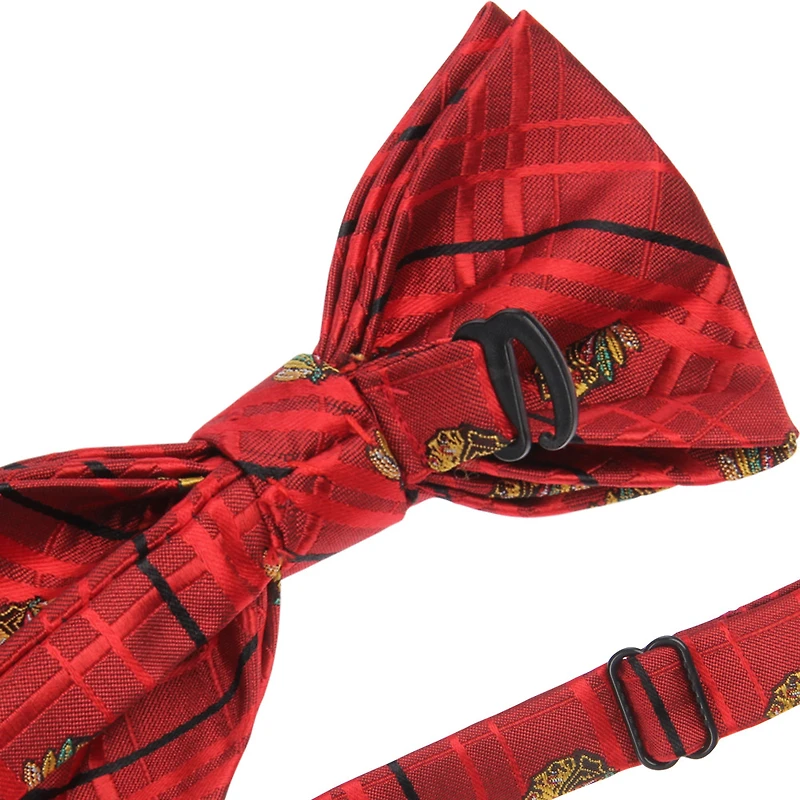 Nœud papillon Oxford rouge des Blackhawks de Chicago pour homme