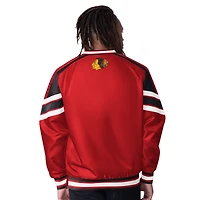 Men's Starter  Red Chicago Blackhawks Reliver I V-Neck Pullover Jacket