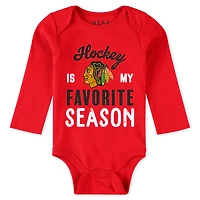 Vêtements pour nouveau-nés et nourrissons par Erin Andrews Ensemble 3 pièces body pantalon Turn Me Around des Chicago Blackhawks