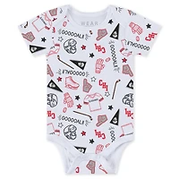 Newborn & Infant WEAR by Erin Andrews Chicago Blackhawks Turn Me Around Bodysuits Pants 3-Piece Set