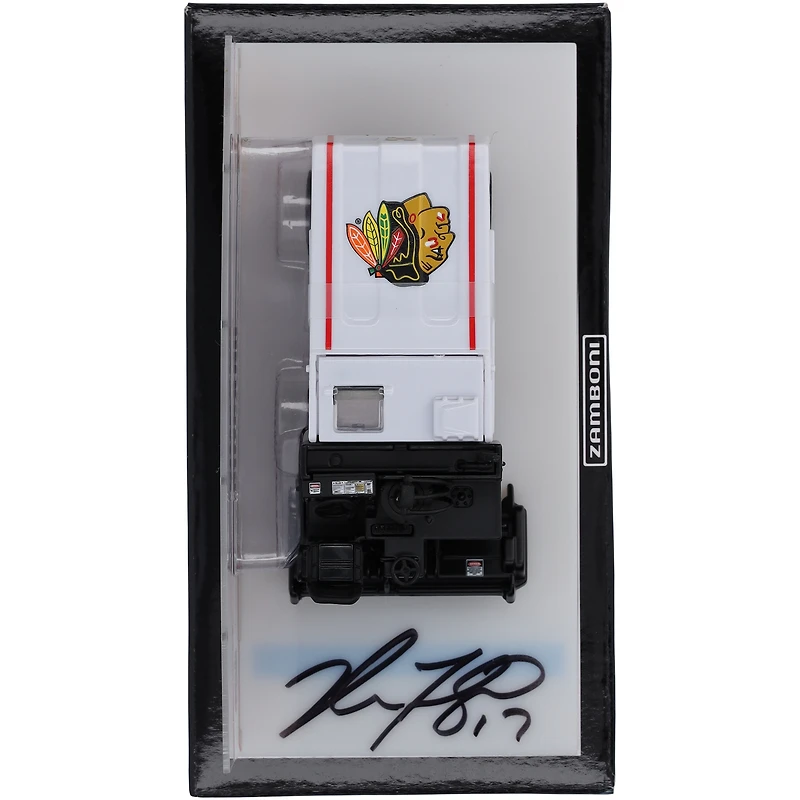 Zamboni moulée sous pression autographiée à l'échelle 1:43 de Nick Foligno par les Blackhawks de Chicago