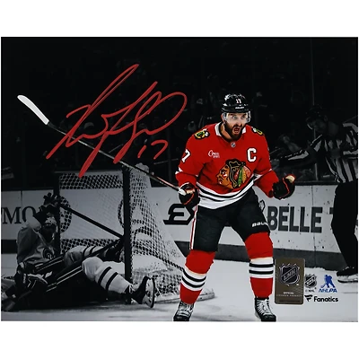 Nick Foligno Chicago Blackhawks Autographed 8" x 10" Red Jersey Celebration Spotlight Photograph