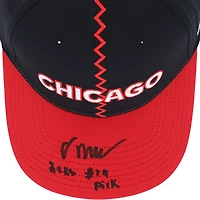 Oliver Moore Chicago Blackhawks Autographed 2023 NHL Reverse Retro Cap with "2023 #19 Pick" Inscription