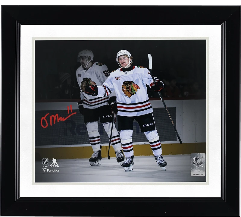 Oliver Moore Chicago Blackhawks Autographed 8" x 10" First NHL Goal Celebration Photograph