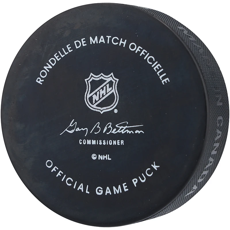 Rondelle de match officielle autographiée par Pat Maroon des Chicago Blackhawks