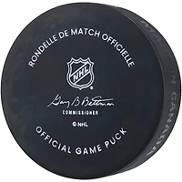 Rondelle de match officielle autographiée par Pat Maroon des Chicago Blackhawks