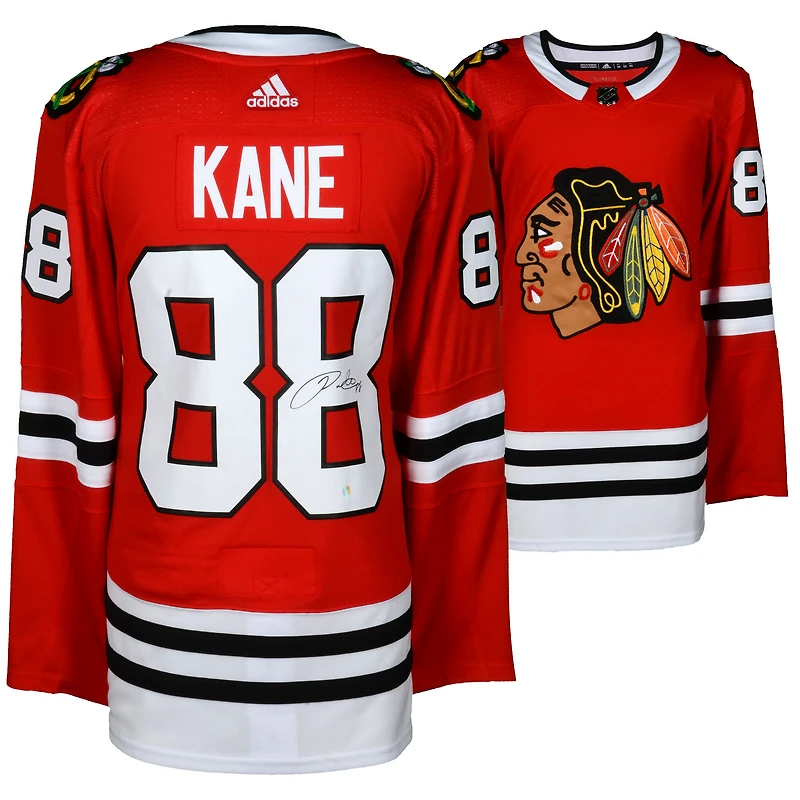 Patrick Kane Chicago Blackhawks Maillot Authentique Adidas Rouge Autographié