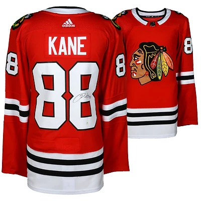 Patrick Kane Chicago Blackhawks Maillot Authentique Adidas Rouge Autographié