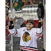 Patrick Kane Chicago Blackhawks Unsigned Stanley Cup Champions Raising Photograph