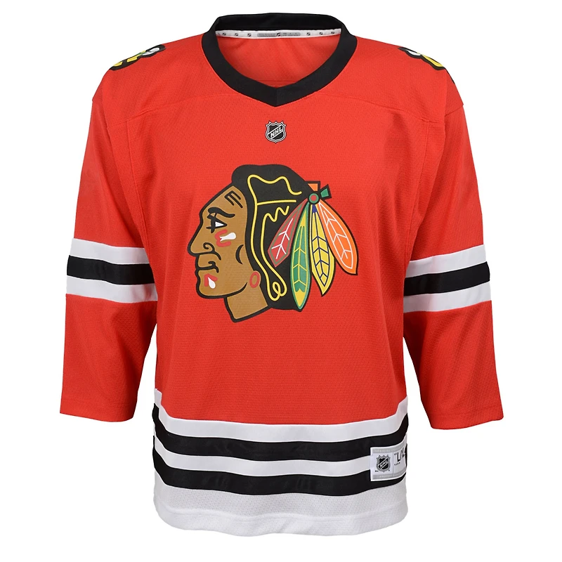 Maillot de joueur réplique à domicile des Blackhawks de Chicago rouge Connor Bedard pour enfants d'âge préscolaire