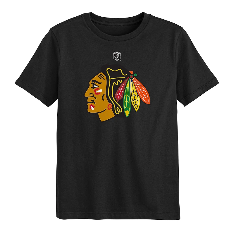 Preschool Outerstuff Black Chicago Blackhawks Primary Logo T-Shirt