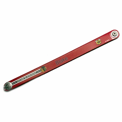 Bracelet fin en cuir personnalisé Blackhawks de Chicago rouge