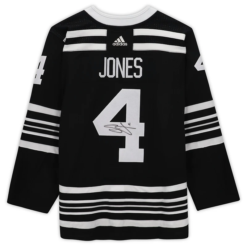Seth Jones Black Chicago Blackhawks Autographed adidas Alternate Authentic Jersey
