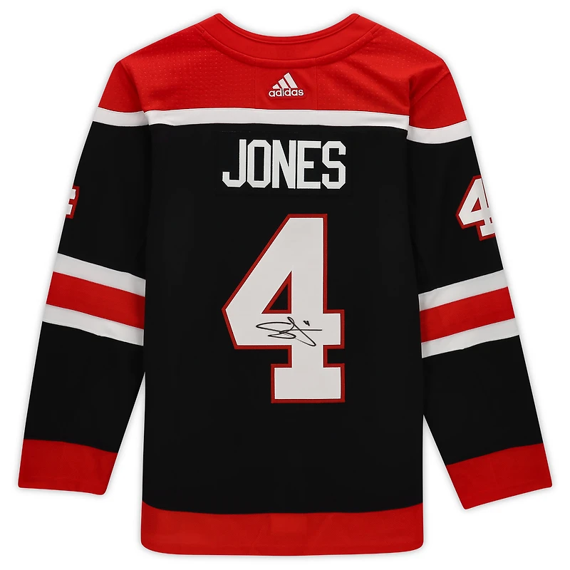 Seth Jones Black Chicago Blackhawks Autographed Adidas Reverse Retro Authentic Jersey
